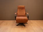 Relax stoel Best in de kleur cognac voor een scherpe prijs, Verzenden, Minder dan 75 cm, Nieuw, Leer