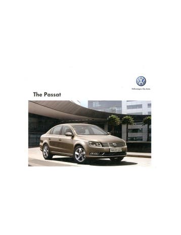 2012 VOLKSWAGEN PASSAT BROCHURE ENGELS, Nieuw, Volkswagen, Author