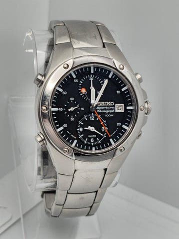 Seiko - Sportura - Alarm - Chronograph - Zonder minimumprijs