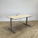 Eromes slingerbureau, 140x80 cm, Ahorn - grijs, Ophalen of Verzenden, Gebruikt