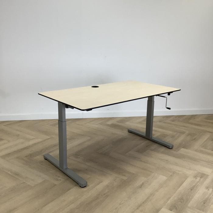 Eromes slingerbureau, 140x80 cm, Ahorn - grijs, Huis en Inrichting, Bureaus, Gebruikt, Ophalen of Verzenden
