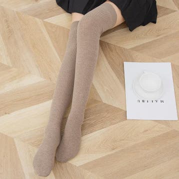 Dames Hoge Sokken Wol Blend - Ribgebreid, Warm & Zacht voor, Verzenden, Nieuw