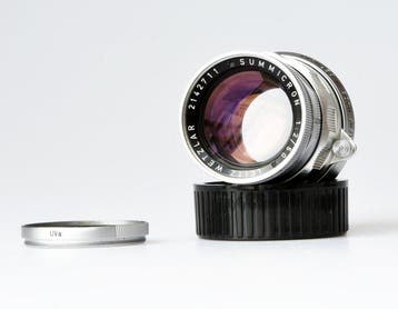 Leica Summicron 50mm 1:2 (rigid). **Goed lezen** Prime lens