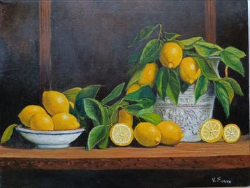 V. Fiorani (XX) - Composizioni con limoni