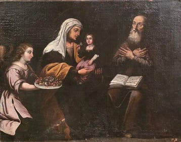 Italiaanse school (XVII) - La educación de la Virgen María