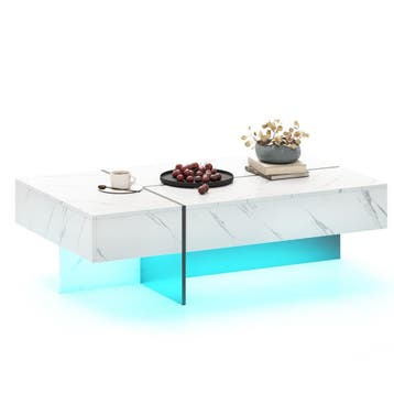 2dekans | Coast Salontafel met ledverlichting - 3, Ophalen of Verzenden, Zo goed als nieuw