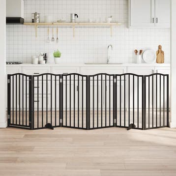 vidaXL Hondenhek inklapbaar 6 panelen 300 cm populierenhout, Verzenden, Nieuw