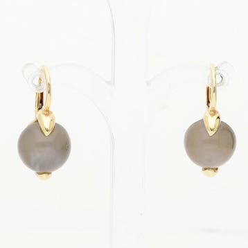 Oorbellen - 18 karaat Geel goud - kwarts, Sieraden, Tassen en Uiterlijk, Oorbellen, Nieuw