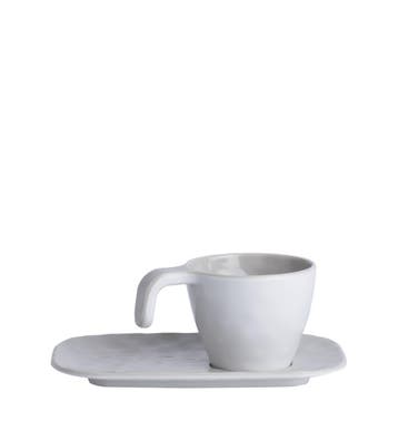 Scheepsservies Summer Espresso Kop en Schotel Beige - 6 Stuk, Ophalen of Verzenden, Nieuw
