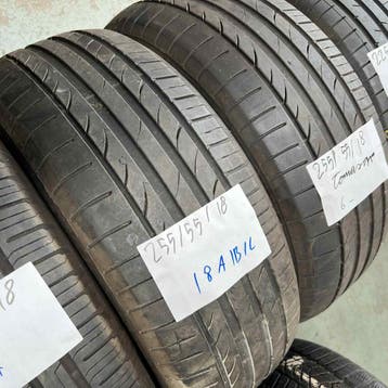 2 x Tomason 255-55-18 Zomerbanden 6mm, 18 inch, Gebruikt, 255 mm, Ophalen of Verzenden