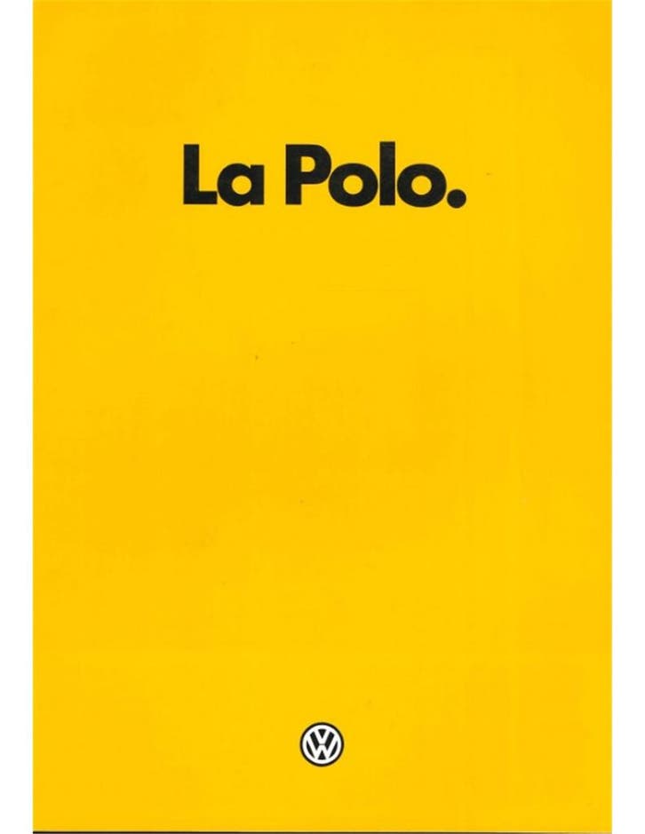 1982 VOLKSWAGEN POLO BROCHURE FRANS, Boeken, Auto's | Folders en Tijdschriften, Volkswagen