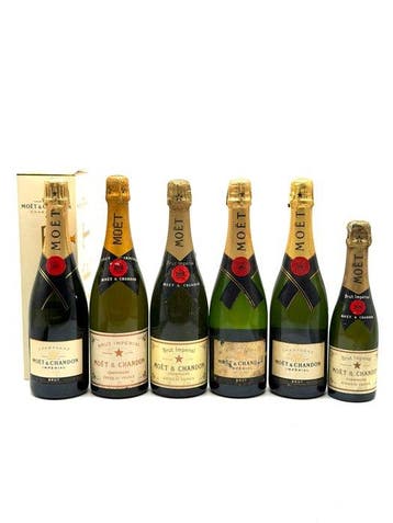 Moët & Chandon, Brut Impérial - Champagne - 6 0,75 & 37,5cl, Nieuw