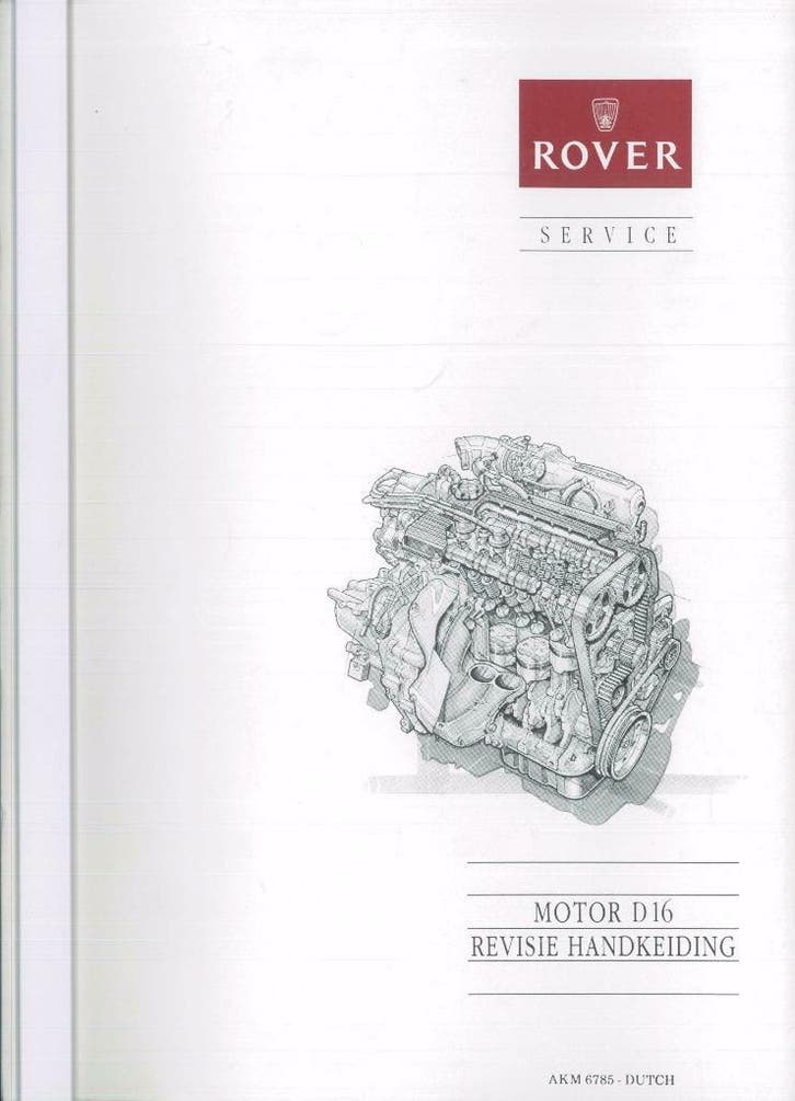 1991 Rover Motor D16 Revisie handleiding werkplaatshandboek, Auto diversen, Handleidingen en Instructieboekjes, Verzenden