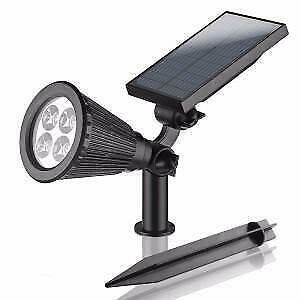 Solar tuinspot Highlight Koud Wit op zonne energie - 3 stuks, Kunststof, Verzenden, Minder dan 50 watt, Staande lamp