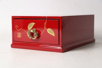 Shunpo (signed artisan) - Sieradendoos - Hout - Tessen Vine