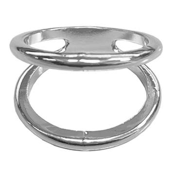 Fako Bijoux - Sjaalklem - Dubbele Ring - Classic -, Verzenden, Nieuw