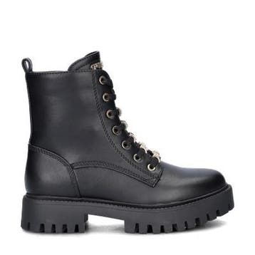 Guess Fiona veterboots voor dames in het Zwart, Guess, Verzenden, Zwart, Lage of Enkellaarzen