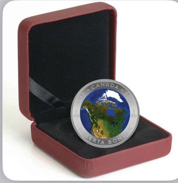 Canada. 25 Dollars 2017 A View of Canada From Space - Pure