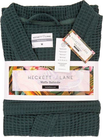 2dekans | Heckettlane Badjas Wafel - Kamerjas voor Dames en, Ophalen of Verzenden, Zo goed als nieuw, Groen