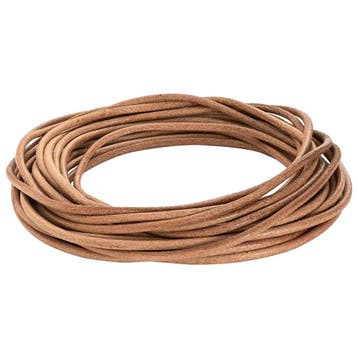 vidaXL Leren Koord 1 Bruin Ø5 mm x 5 m Leer, Hobby en Vrije tijd, Verzenden, Nieuw