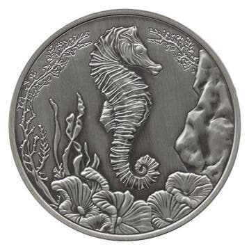 Seahorse 2025 1 oz Zilveren Munt (Antique), Verzenden, Zilver