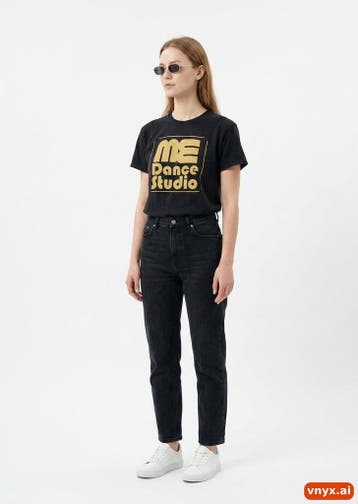 Fruit of the Loom T-shirts Dames maat S Zwart Vintage, Ophalen of Verzenden, Nieuw