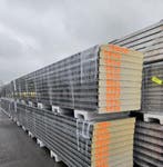 Restpartij sandwichpanelen, wandpanelen,100 mm, 80st.8 meter, Verzenden, Zo goed als nieuw, Overige materialen, 100 mm of meer