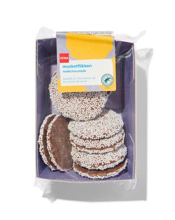 HEMA Musketflikken melkchocolade 150gram, Verzenden, Nieuw