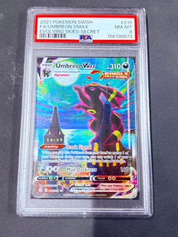 Pokémon - 1 Graded card - Umbreon VMAX #215 Foil, Full art,, Nieuw