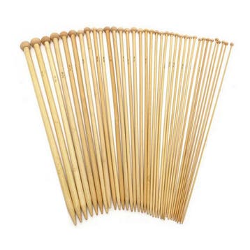 Breinaalden Set Bamboe 36 Stuks - 18 Verschillende Maten -, Verzenden, Nieuw