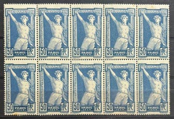 Frankrijk 1924 - 50c Bleu et Outremer, Jeux Olympiques de, Gestempeld