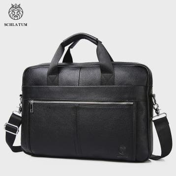 Luxe Leren Aktetas voor Heren - 15 Inch Laptoptas van Echt L, Computers en Software, Verzenden, Nieuw