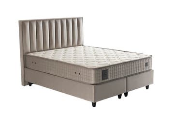 Opberg Boxspring Gold – Taupe Velvet (Zonder Matras) -, Verzenden, Nieuw