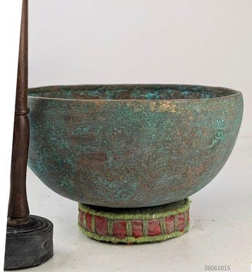 Antiek Klankschaal - 7 metalen Lingham schaal - 1910-1920, Nieuw
