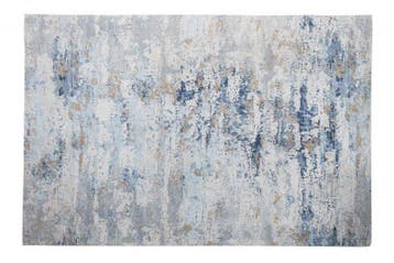 Designtapijt ABSTRAKT XXL 350x240m grijsblauw katoen - 40523, Ophalen of Verzenden, Nieuw
