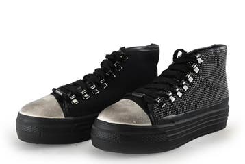 La Strada Hoge sneakers in maat 38 Zwart, Verzenden, Zwart, Gedragen, Sneakers of Gympen