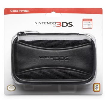 R.D.S. Case voor Nintendo 3DS, DSi en DS Lite - Zwart/Leer (, Verzenden, Nieuw