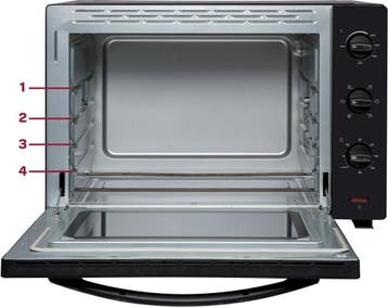 Inventum OV607B Vrijstaande oven - 60L - Hetelucht -, Ophalen of Verzenden, Zo goed als nieuw