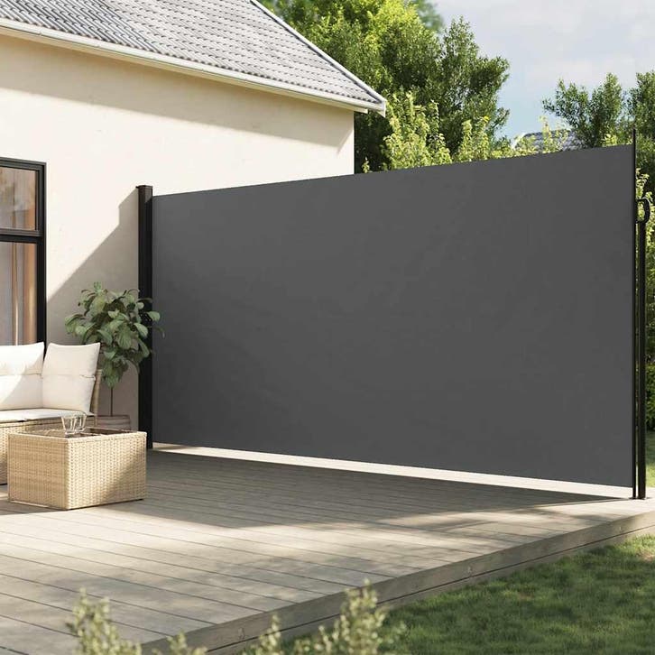 vidaXL Uitschuifbaar zijluifel antraciet 220x300 cm, Tuin en Terras, Zonneschermen, Nieuw, Verzenden