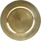 Onderbord Rond Goud 33 cm, Ophalen of Verzenden, Nieuw