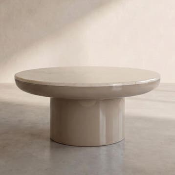 *WOONWINKEL* Salontafel Marmer Hoogglans Rond, Verzenden, Nieuw