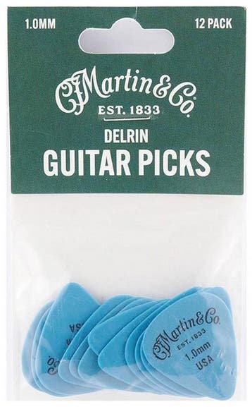 Martin 18A0156 standaard plectrum 1.00 mm 12-pack, Muziek en Instrumenten, Instrumenten | Toebehoren, Verzenden, Nieuw, Elektrische gitaar