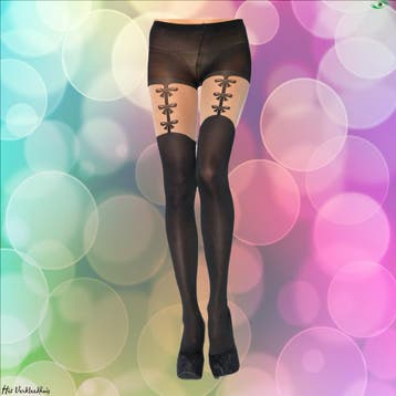 Panty met jarretel print, Verzenden, Nieuw