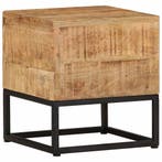 vidaXL Bijzettafel 30x30x33 cm ruw mangohout, Huis en Inrichting, Tafels | Bijzettafels, Verzenden, Nieuw, Minder dan 45 cm