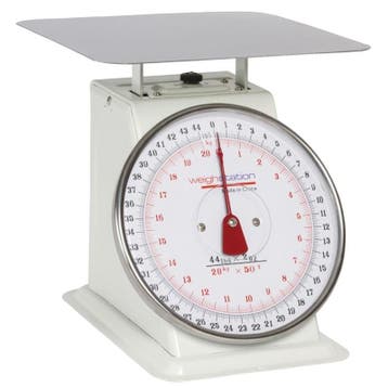 Platformweegschaal RVS | Cap. 20 kg | 24cm vierkant platform, Verzenden, Nieuw in verpakking