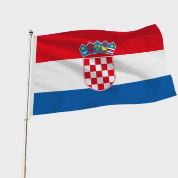 Kroatië Vlag 100D Polyester - Diverse Maten (90x150cm tot 19, Verzenden, Nieuw