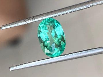 1 pcs Groen Smaragd - 1.34 ct, Nieuw