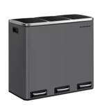 Prullenbak 3×18L – Softclose Pedaalemmer met Compartimenten, Huis en Inrichting, Woonaccessoires | Prullenbakken, Verzenden, Nieuw