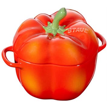 GGM Gastro | STAUB | CERAMIQUE - Kookpot - Paprikavorm - Ø |, Verzenden, Nieuw in verpakking