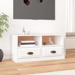 vidaXL Tv-meubel 93x35,5x45 cm bewerkt hout wit, Verzenden, Nieuw, 50 tot 100 cm, Minder dan 100 cm